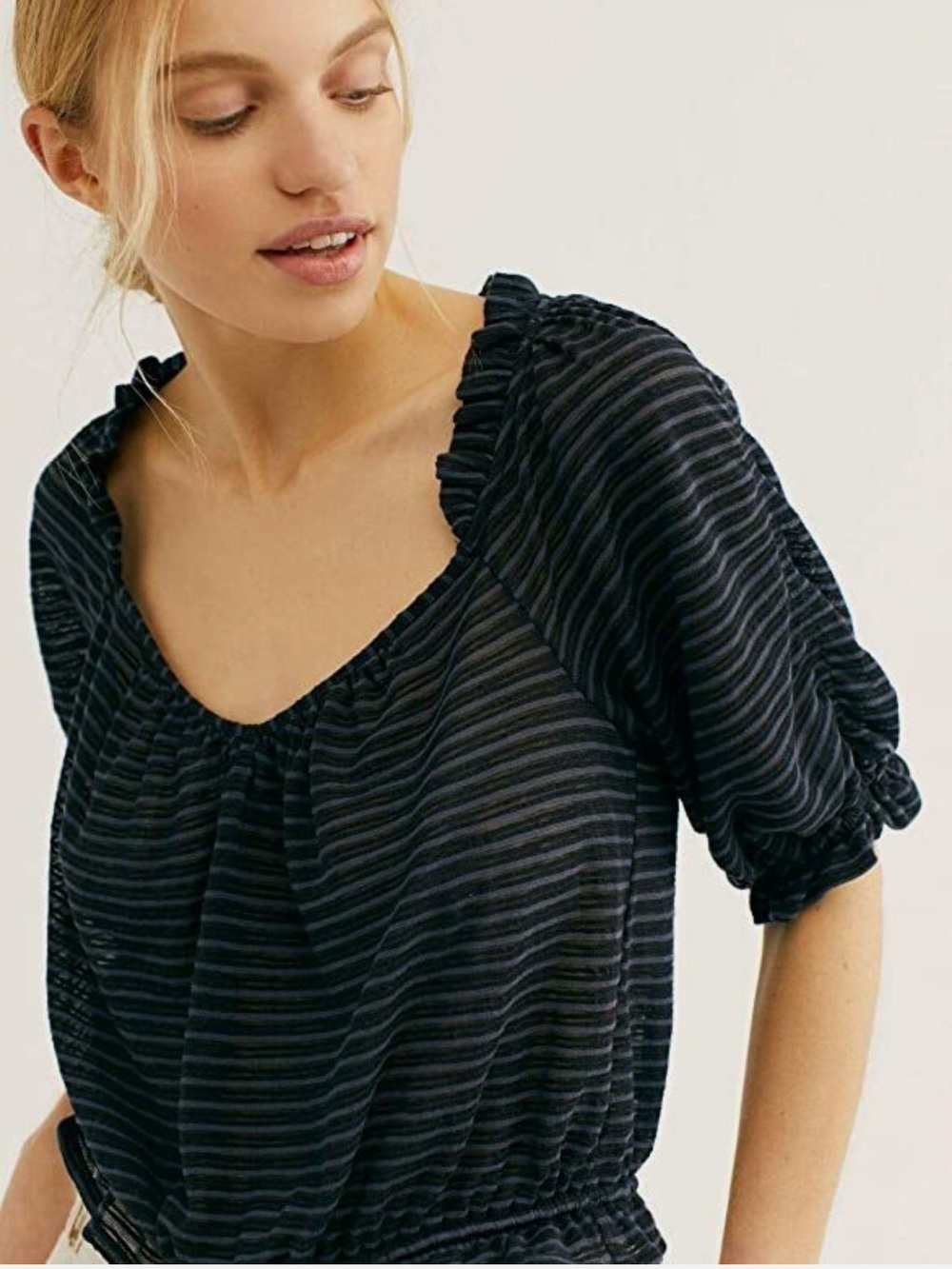 Free People Dorothy Striped Top X-Small